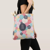 Floral Burst Monogram Tote Bag (Dichtbij)