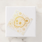 Floral Burst Skull Bedankjes Labels (Met doos)