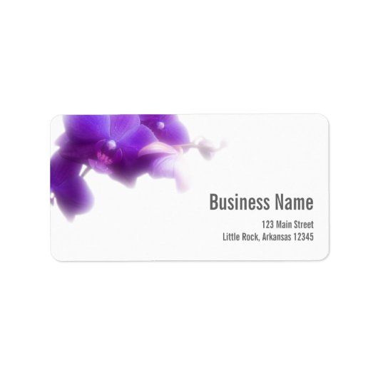 Floral Business Address Label (Voorkant)