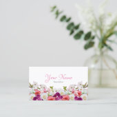 Floral Business Card - II Visitekaartje (Staand voorkant)