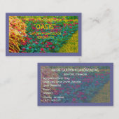 FLORAL BUSINESS CARD/LANDSCAPING, GARDENING,ETC. B VISITEKAARTJE (Voorkant / Achterkant)