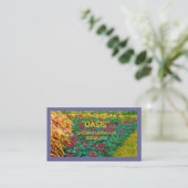 FLORAL BUSINESS CARD/LANDSCAPING, GARDENING,ETC. B VISITEKAARTJE (Staand voorkant)