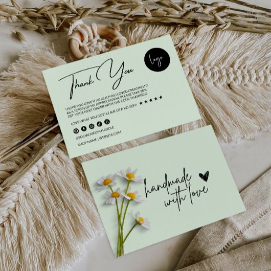 Floral Business Dank je kaart
