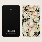 Floral Business Hang Label Kaart (Voorkant /achterkant)