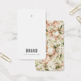 Floral Business Hang Label Kaart