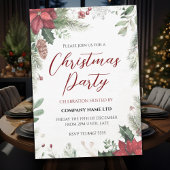 Floral Business Kerstfeest Uitnodiging