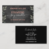 Floral Butterflies Custom Business Visitekaartje (Voorkant / Achterkant)