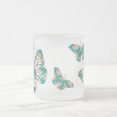  Floral Butterflies Matglas Koffiemok (Center)