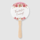 Floral Butterflies Pink Happy 16th Birthday Hand F Handwaaier (Achterkant)