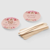 Floral Butterflies Pink Happy 16th Birthday Handwaaier (Niet-gemonteerd)