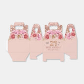 Floral Butterflies Pink Happy 21ste verjaardag Bedankdoosjes (Uitgevouwen)