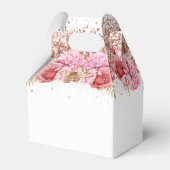 Floral Butterflies Pink Happy Birthday Bedankdoosjes (Achterkant)