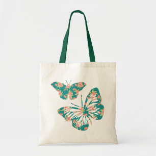  Floral Butterflies Tote Bag