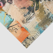 Floral & Butterfly Abstracte kunst College Decoupa Tissuepapier (Detail)