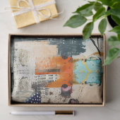 Floral & Butterfly Abstracte kunst College Decoupa Tissuepapier (Geschenk)