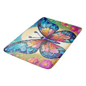 Floral Butterfly Art Design Badmat (Gekanteld)
