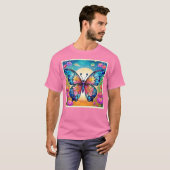 Floral Butterfly Art Design T-shirt (Voorkant volledig)