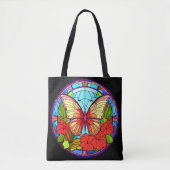 Floral Butterfly Artsy Tote Bag (Voorkant)