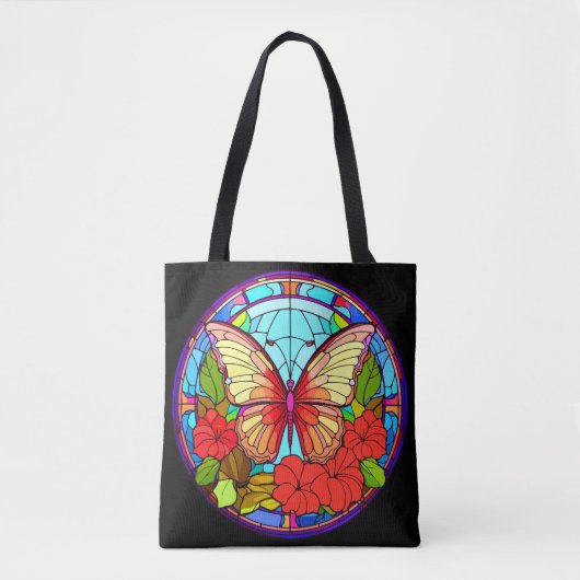 Floral Butterfly Artsy Tote Bag (Voorkant)