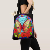 Floral Butterfly Artsy Tote Bag (Dichtbij)