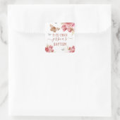 Floral Butterfly Baptism Personalized Sticker (Tas)