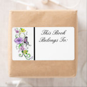 Floral Butterfly Book Label (Insitu)