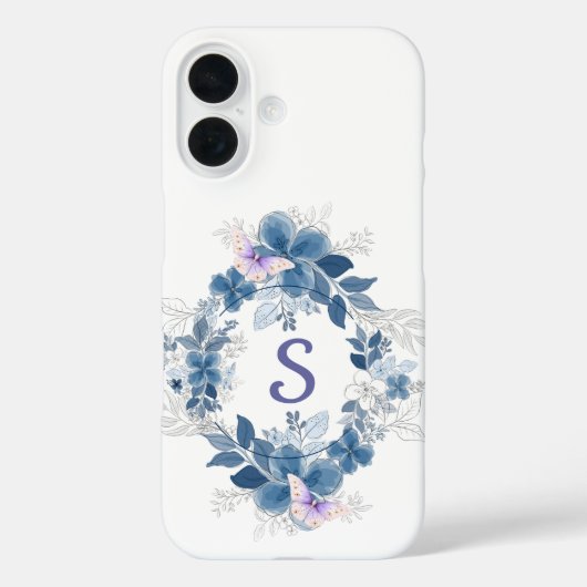Floral Butterfly Botanical Phone Case (Achterkant)