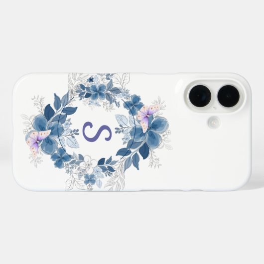 Floral Butterfly Botanical Phone Case (Achterkant (horizontaal))
