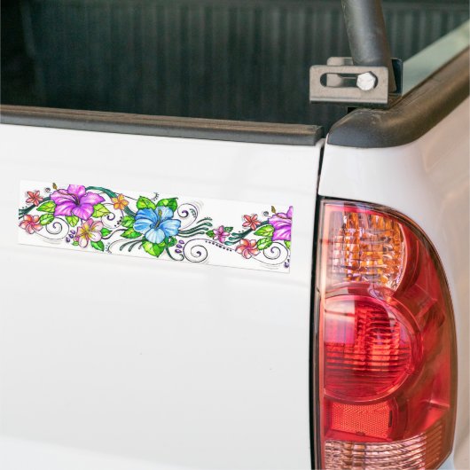 Floral Butterfly Bumpersticker (Op Truck)