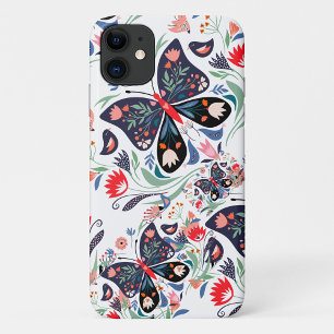 Floral Butterfly Case-Mate iPhone Case