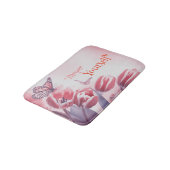 Floral Butterfly Delight Memory Foam Badmat (Gekanteld)