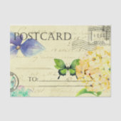 Floral Butterfly Ephemeral Briefkaart Tissuepapier (Voorkant)