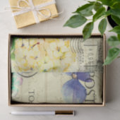 Floral Butterfly Ephemeral Briefkaart Tissuepapier (Geschenk)