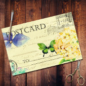 Floral Butterfly Ephemeral Briefkaart Tissuepapier