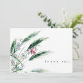 Floral Butterfly Funeral Bereavement Dank u Bedankkaart (Staand voorkant)
