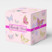Floral Butterfly Garden Ribbon Party Favor Box Bedankdoosjes (Voorkant Zijde)
