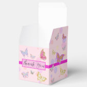 Floral Butterfly Garden Ribbon Party Favor Box Bedankdoosjes (Geopend)