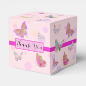 Floral Butterfly Garden Ribbon Party Favor Box Bedankdoosjes (Achterkant)