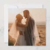 Floral Butterfly Garden Terracotta Square Foto Bedankkaart (Voorkant)