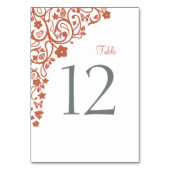 Floral Butterfly Garden Terracotta Wedding Kaart (Voorkant)