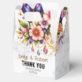 Floral Butterfly Gift Box – Custom Name & Message Bedankdoosjes (Geopend)