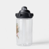 Floral Butterfly Hood Stump Monogram Kinder Waterfles (Achterkant)