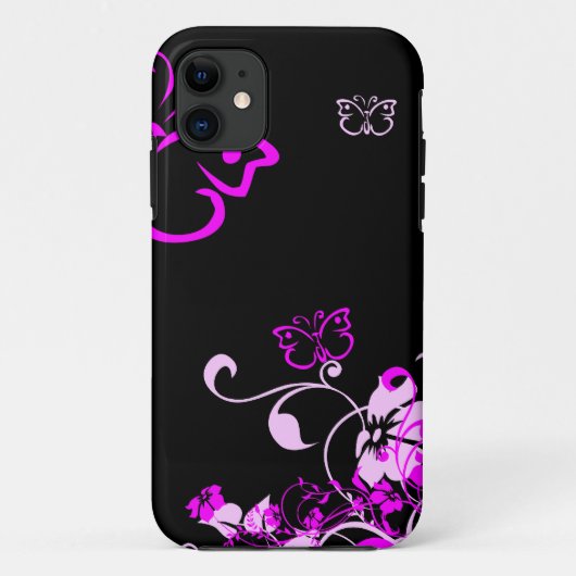Floral Butterfly iPhone 5 Hoesje (Achterkant)