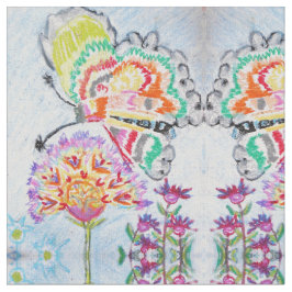 Floral Butterfly Kaleidoscoop Stof