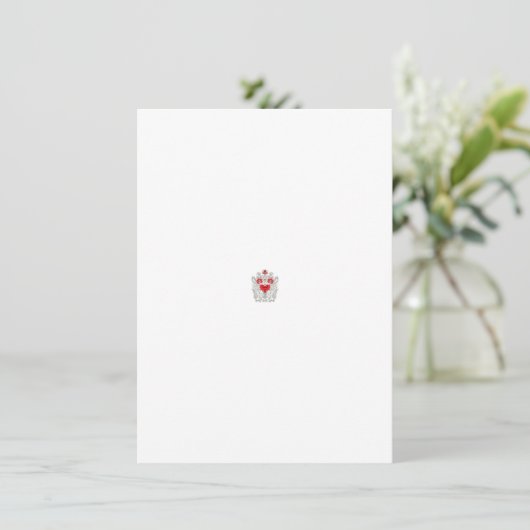 Floral Butterfly Mandala | Paarse Boho Art Design Bedankkaart (Staand voorkant)