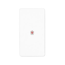 Floral Butterfly Mandala | Paarse Boho Art Design Etiket