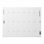 Floral Butterfly Mandala | Paarse Boho Art Design Etiket (Full Sheet)