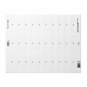 Floral Butterfly Mandala | Paarse Boho Art Design Etiket (Full Sheet)