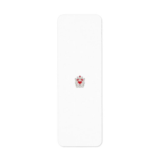 Floral Butterfly Mandala | Paarse Boho Art Design Etiket (Voorkant)