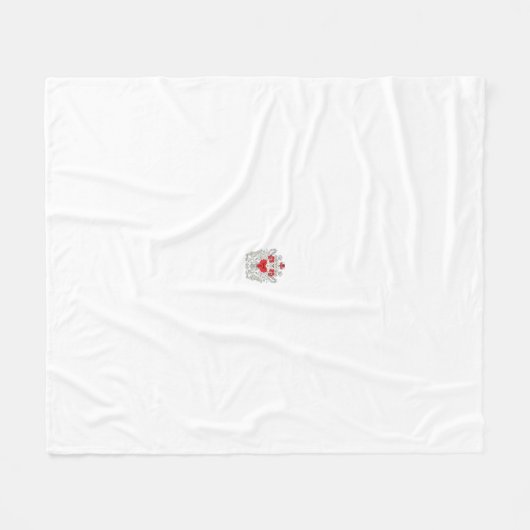 Floral Butterfly Mandala | Paarse Boho Art Design Fleece Deken (Voorkant (Horizontaal))